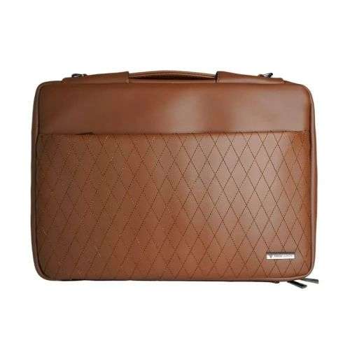 Vaku Luxos DA VALENCIA CRISS CROSS SERIES Macbook 13"|16" Sleeve- Camel