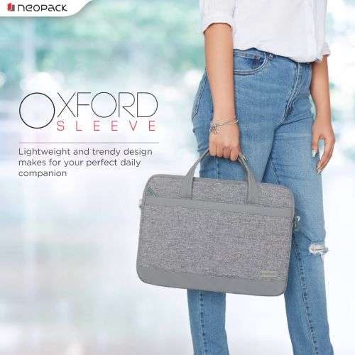 Neopack Oxord Sleeve Bag for Upto 14.2" Macbooks (Stone Grey)