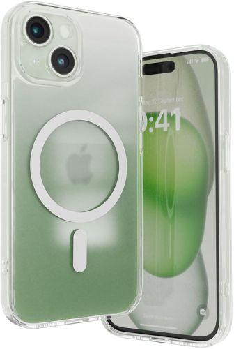 Vaku Luxos Glassy MAGPRO Clear back cover for iPhone 15 - Transparent