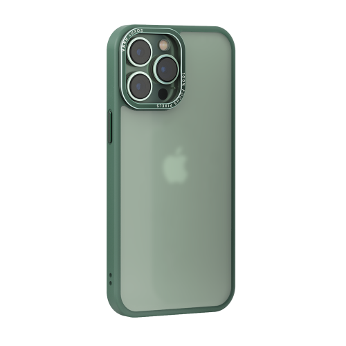 Vaku Luxos Trans Armor case for iPhone 14 Pro Green Ring - Green