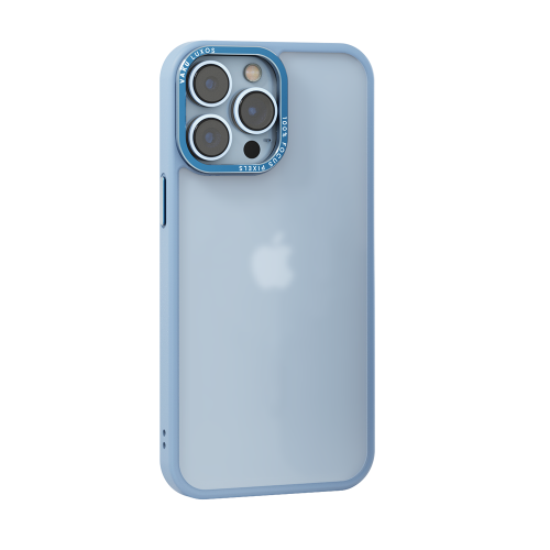 Vaku Luxos Trans Armor case for iPhone 14 Pro Blue Ring - Sierra Blue