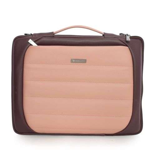 Vaku Luxos Lasa Chivelle Premium Collection Sleeve for Macbook 13"|14" with Strap highly durable - Cherry/Pink