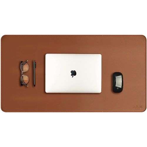 V-CUBE Designs Desk Mat|75X40cm|2.4mm Thick(Padded)|Premium Vegan Leather Laptop Mat