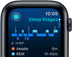 Sleep tracking on Apple Watch SE