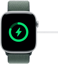 An almost fully charged Apple Watch Series 10