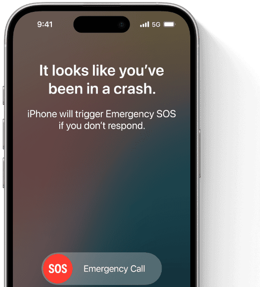 Showing GPS location and Emergency SOS messaging via Satellite on iPhone 16